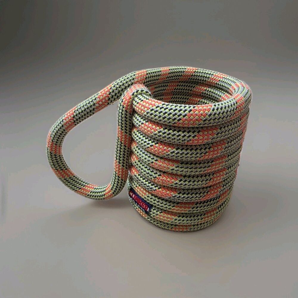 Rock Climber Rope Mug Climbing Koozie Can Holder Handle Sporty Gift Upcycled